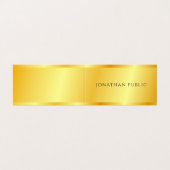 フェイク金ゴールドメタリックルックモダンラグジュアリーテンプレート 名刺 (外部フラット)