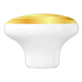 フェイク金ゴールドメタリック調エレガント空白のテンプレート セラミックノブ (側面)