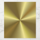 フェイク金ゴールドメタリック調エレガント空白のテンプレート ワインラベル (シングルラベル)