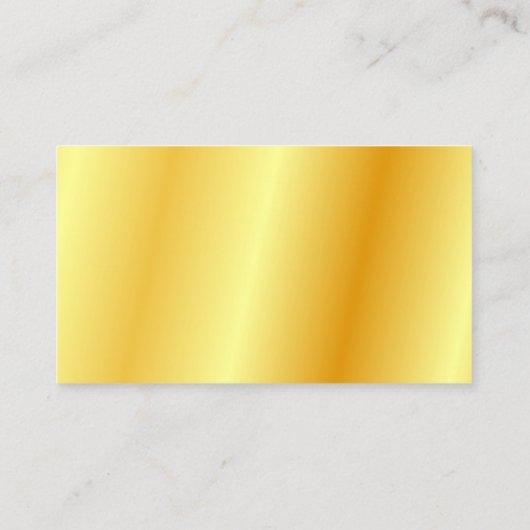 フェイク金ゴールドメタリック調モダンエレガントテンプレート 名刺 (裏面)