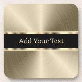 フェイク金ゴールドメタリック コースター (正面)