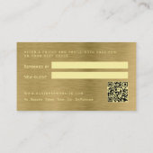 フェイク金ゴールドメタルテクスチャ紹介カード エンクロージャーカード (裏面)