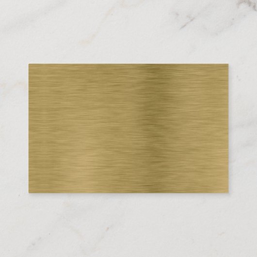 フェイク金ゴールドメタルテクスチャ詳細エンクロージャカード 割引カード (裏面)