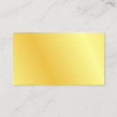 フェイク金ゴールドモダンテンプレートプロフェッショナル 名刺 (裏面)
