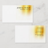 フェイク金ゴールドモダンミニマルエレガントテンプレート 名刺 (正面/裏面)