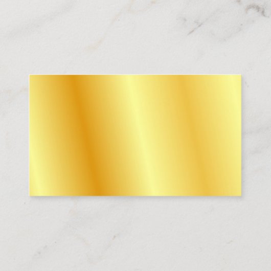 フェイク金ゴールドモダンミニマルエレガントプロフェッショナル 名刺 (裏面)