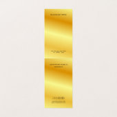 フェイク金ゴールドモダンモノグラエレガントムテンプレートラグジュアリー 名刺 (内部フラット)