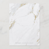フェイク金ゴールドモダン大理石結婚製エンクロージャカード エンクロージャーカード (裏面)
