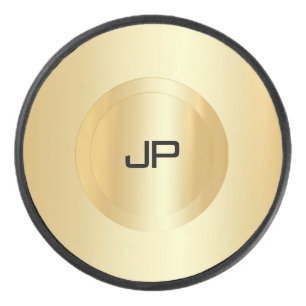 フェイク金ゴールドモノグラムテンプレートトレンディー アイスホッケーパック