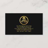 フェイク金ゴールドラインChauffeurドライバ 名刺 (裏面)