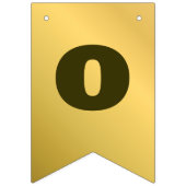 フェイク金ゴールドラグジュアリー企業の名前をカスタムする&メッセージ バンティングフラッグ (第2の旗)