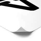 フェイク金ゴールドラヴハート結婚ズヴァレンティンズデイスクエア ポスター (角)