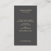 フェイク金ゴールドリーフ名刺 名刺 (裏面)