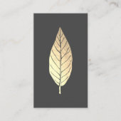 フェイク金ゴールドリーフ名刺 名刺 (正面)