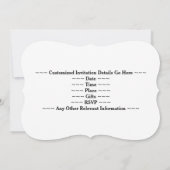 フェイク金ゴールドルック65th誕生日パーティー+名前をカスタムする 招待状 (裏面)