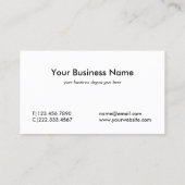 フェイク金ゴールドレディージャスティスプロフェッショナル弁護士 名刺 (裏面)