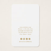 フェイク金ゴールドレースカスタムロゴホワイトイヤリングディスプレイ (裏面)