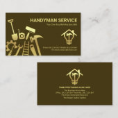 フェイク金ゴールド処理ツールホームリノベーション 名刺 (正面/裏面)