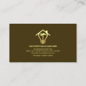 フェイク金ゴールド処理ツールホームリノベーション 名刺 (裏面)