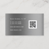 フェイク金ゴールド及び銀金属性不動産  名刺 (裏面)