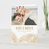 フェイク金ゴールド松メリーと写結婚した真 シーズンカード (正面)