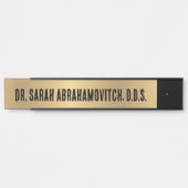 フェイク金ゴールド歯科歯科医院ドアサイン サインプレート (正面)