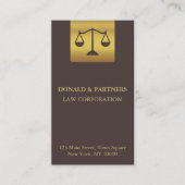 フェイク金ゴールド法はかりで測弁護士 名刺 (正面)