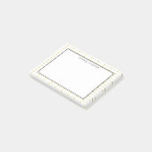 フェイク金ゴールド矢印パターパーソナライズされたン ポストイット (アングル)