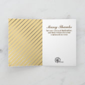 フェイク金ゴールド社員周年記念カード カード (内部)