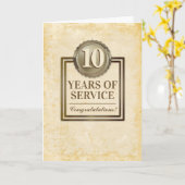 フェイク金ゴールド社員周年記念カード カード (黄色い花)