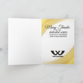 フェイク金ゴールド社員周年記念カード カード (内部)