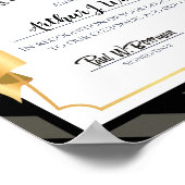 フェイク金ゴールド社員周年記念賞 ポスター (角)