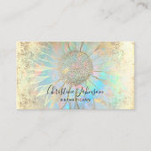 フェイク金ゴールド箔ひまわりロゴ 名刺 (正面)