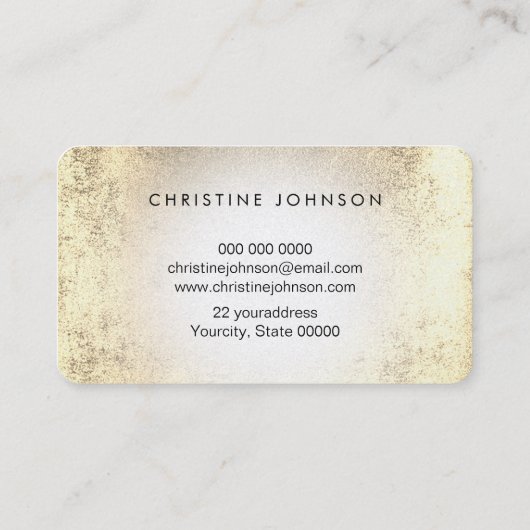 フェイク金ゴールド箔ひまわり名刺 名刺 (裏面)