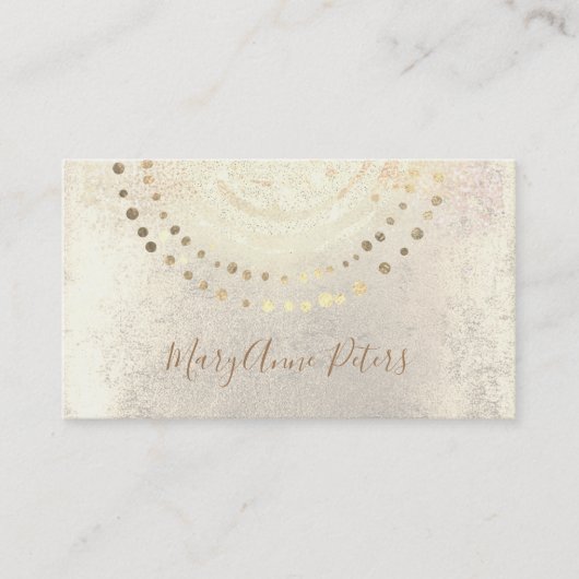 フェイク金ゴールド箔デコ 名刺 (正面)