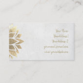 フェイク金ゴールド箔デコ 名刺 (裏面)