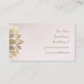 フェイク金ゴールド箔デコ 名刺 (裏面)