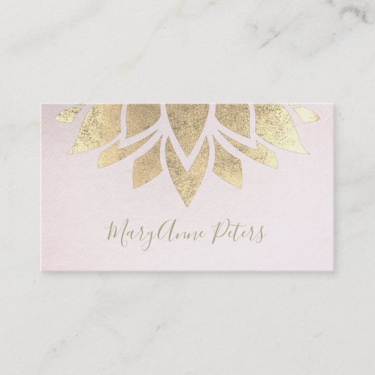 フェイク金ゴールド箔デコ 名刺 (正面)