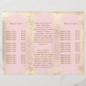 フェイク金ゴールド箔デザインピンクバタフライ (裏面)