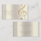 フェイク金ゴールド箔トレブル 名刺 (正面/裏面)