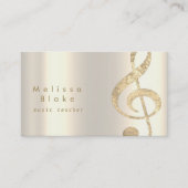 フェイク金ゴールド箔トレブル 名刺 (正面)