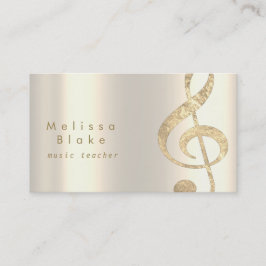 フェイク金ゴールド箔トレブル 名刺