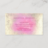 フェイク金ゴールド箔ロータスデザイン 名刺 (裏面)