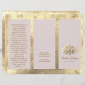 フェイク金ゴールド箔ロータパンフレット (正面/裏面)