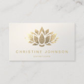 フェイク金ゴールド箔ロータロゴ 名刺 (正面)