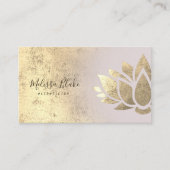 フェイク金ゴールド箔ロータロゴ 名刺 (正面)