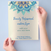 フェイク金ゴールド箔蓮飾り チラシ (手)