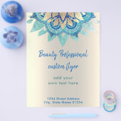 フェイク金ゴールド箔蓮飾り チラシ (シングル)