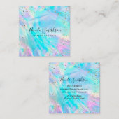 フェイク金ゴールド箔詳細 スクエア名刺 (正面/裏面)