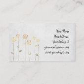 フェイク金ゴールド箔 名刺 (裏面)